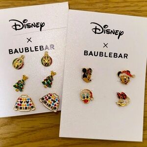 Set of 2 Baublebar Christmas Disney Earrings